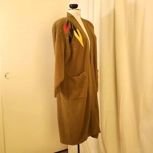 Olive Green Vintage Cardigan